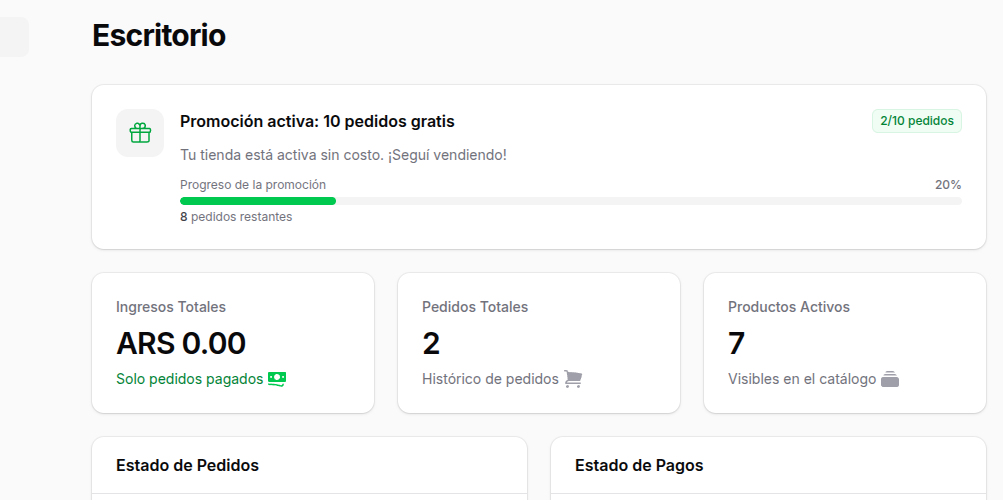Dashboard Administrativo