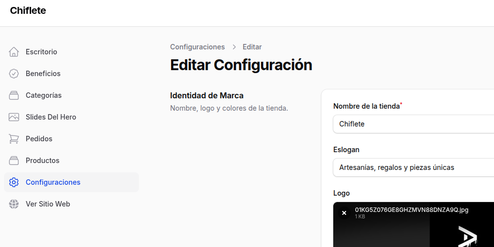 Configuraciones Generales